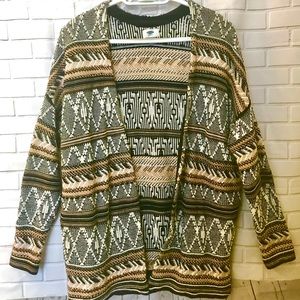 Multicolored Tribal Print Sweater- Old Navy